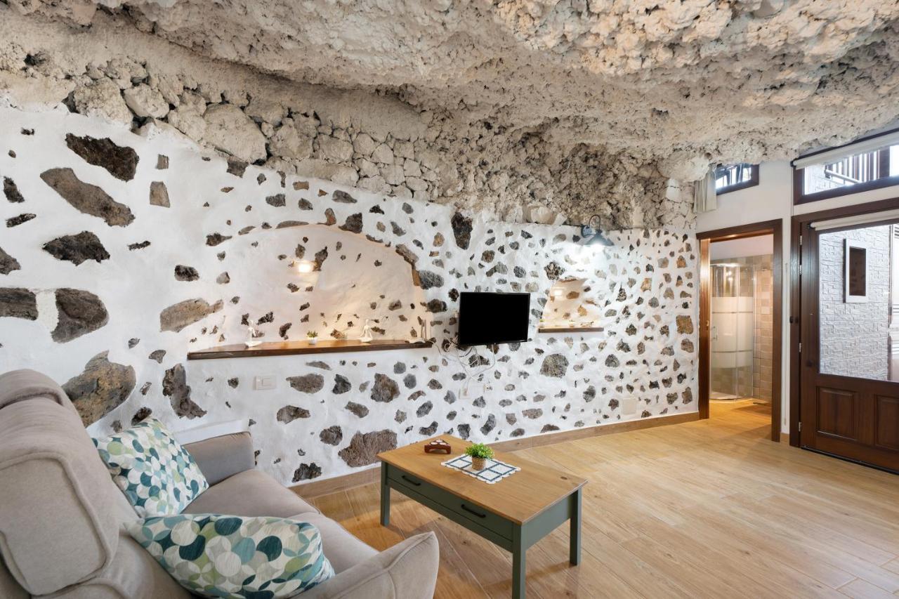 Cueva El Desvelo Apartment Tijarafe Luaran gambar